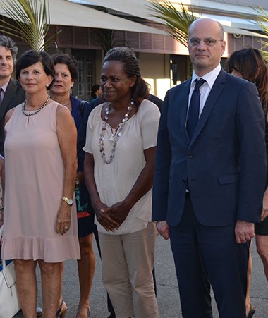 Le ministre de l’Éducation nationale, Jean-Michel Blanquer, a visité le collège Baudoux vendredi 4 mai.