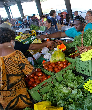La Chambre d’agriculture de Nouvelle-Calédonie assure la gestion du site du marché de gros de Ducos (© CANC).  