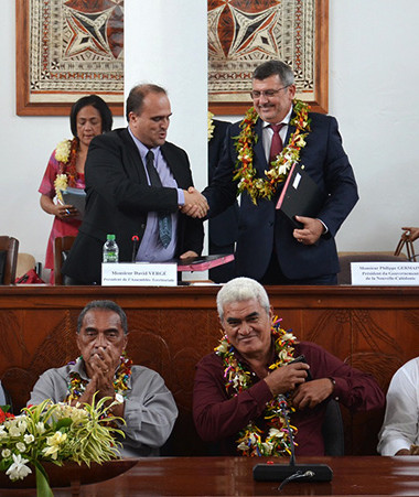 Les présidents de l’Assemblée territoriale et du gouvernement ont signé une déclaration relative au renforcement de la coopération entre Wallis-et-Futuna et la Nouvelle-Calédonie le 25 mars. 