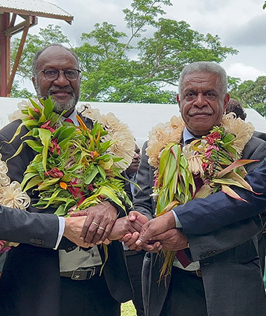 Le président Louis Mapou était présent à l’inauguration du bâtiment fondateur de l’Université nationale du Vanuatu.