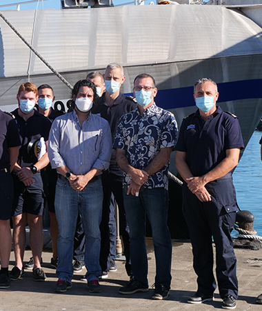 La marine nationale à la rencontre des acteurs de la pêche hauturière le 17 décembre à Nouville.