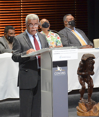 Louis Mapou a prononcé la déclaration de politique générale du 17e gouvernement au centre culturel Tjibaou.