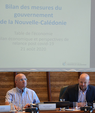 Christopher Gygès a ouvert la journée « bilan économique et perspectives de relance post Covid-19 » aux côtés de Yoann Lecourieux, en charge du budget.