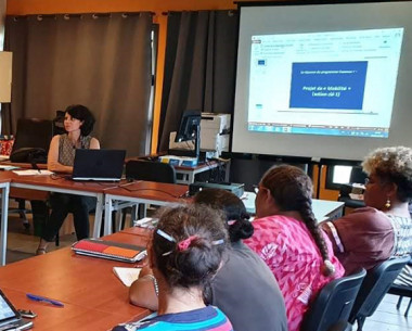Des ateliers de sensibilisation au programme Erasmus+ se sont tenus à Lifou le 26 juin.