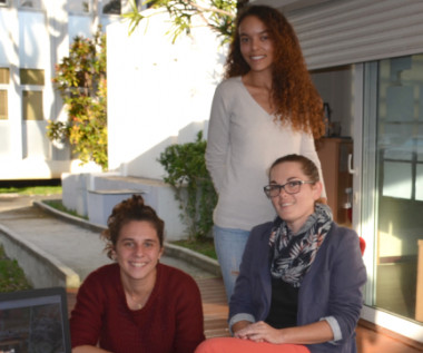 Éliza Guyaux, Laurianne Basileu-Orlando et Morgane Hiegel, les créatrices de la start-up FeedMe.