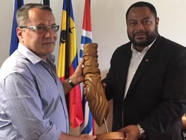 Le vice-président du gouvernement des Kiribati s’est entretenu avec Jean-Louis d’Anglebermes.