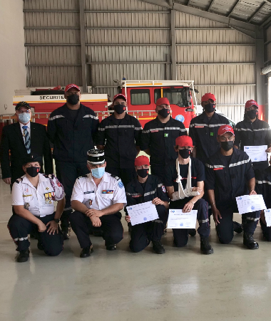 Après 4 ans de formation, 25 jeunes, ont reçu leur brevet de « jeunes sapeurs-pompiers ».