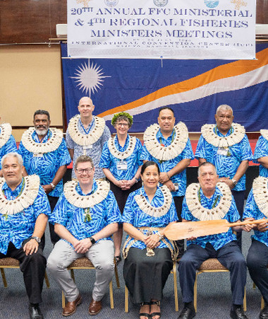 La réunion annuelle des ministres des pêches s’est déroulée aux Îles Marshall. ©Chewy Lin