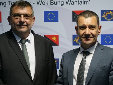 Parmi les rencontres diplomatiques, Philippe Germain s’est entretenu avec Ioannis Giogkarakis-Argyropoulos, l'ambassadeur de l’Union européenne en Papouasie-Nouvelle-Guinée.