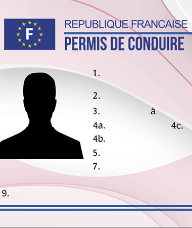 Modèle du nouveau permis de conduire