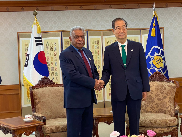 Le président du gouvernement Louis Mapou s’est entretenu avec le premier ministre sud-coréen Han Duck-soo.