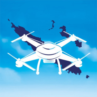 Le logo de l’appli NC Drones.