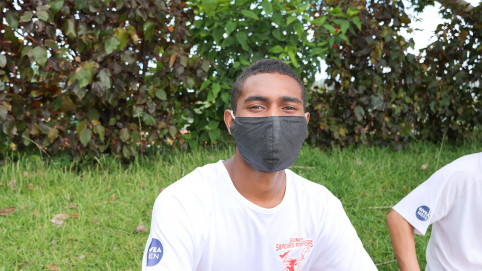Marwan, 17 ans, association des jeunes sapeurs-pompiers de Païta