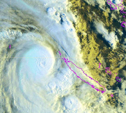 Cyclone tropical très intense Niran en approche, 6 mars 2021