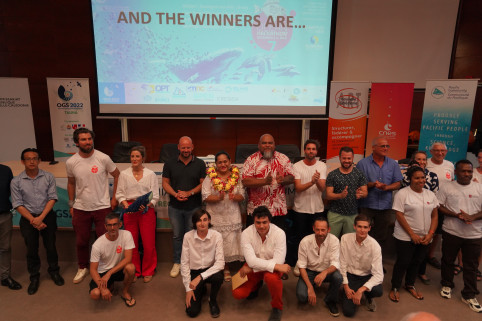 La remise des prix de l’Ocean Hackaton a eu lieu lors de la clôture du symposium à l’Université de la Nouvelle-Céalédonie.