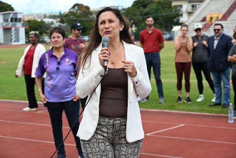 Nina Julié a encouragé les enfants à « se respecter les uns les autres et à s’entraider ».