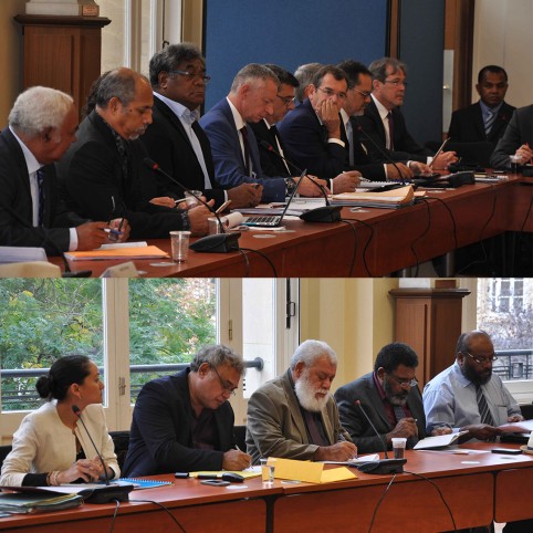 Un comité technique a également réuni la délégation calédonienne au ministère de l’Outre-mer, vendredi matin (©MNC).