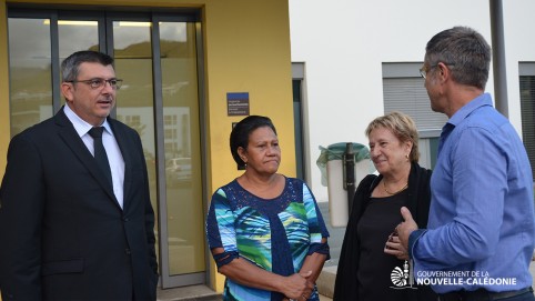 Philippe Germain et Valentine Eurisouké ont été accueillis par Jacqueline Bernut, présidente du Conseil d’administration du CHT et Dominique Cheveau, le directeur. 