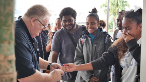 Les élèves ont pu se faire dépister par l’association des diabétiques de Nouvelle-Calédonie.
