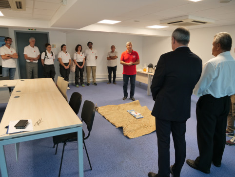 Une coutume d’accueil a été organisée pour souhaiter la bienvenue aux cinq soignants.