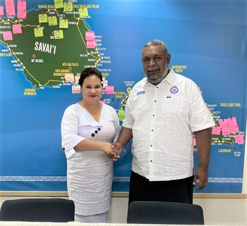 Avec Samoa Tourisme, le membre du gouvernement a évoqué des pistes de partenariat possible en matière de promotion touristique. 
