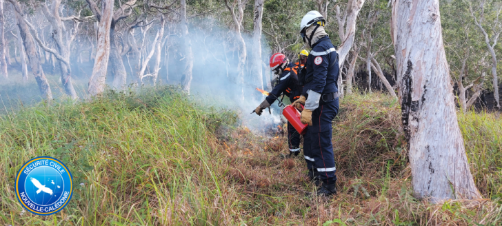 Ils étaient dix-neuf sapeurs-pompiers sur Touho à suivre une formation aux feux tactiques.