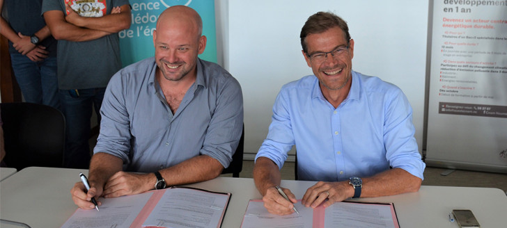Christopher Gygès, membre du gouvernement en charge de l’économie et président de l’ACE et Jean-Gabriel Faget, président du CNAM ont signé un accord de partenariat entre l’ACE et l’ACESTE CNAM. 