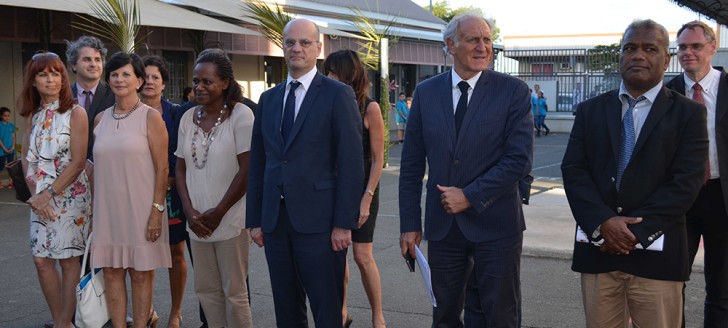 Le ministre de l’Éducation nationale, Jean-Michel Blanquer, a visité le collège Baudoux vendredi 4 mai.