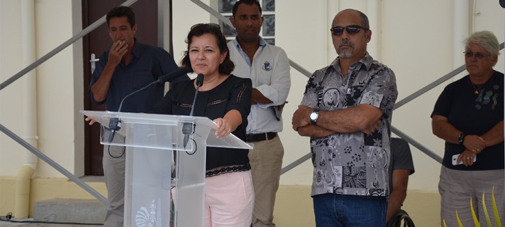 Les nouveaux bâtiments de la DITTT et de la DIMENC ont été inaugurés par Cynthia Ligeard et Gilbert Tyuienon.