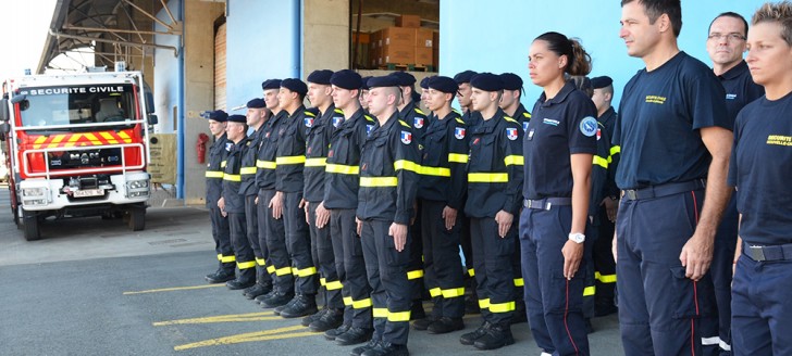 Les sapeurs-sauveteurs des Formations militaires de la sécurité civile (FORMISC) ont été accueillis le 8 novembre à la plate-forme opérationnelle et logistique de la DSCGR à Nouméa.