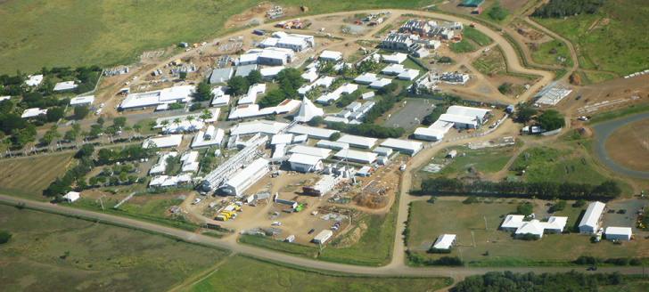 Le lycée Michel Rocard, à Pouembout.