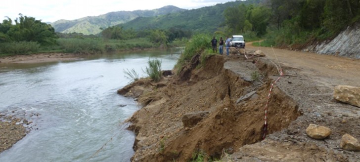 Le Fonds Nickel participera au confortement de la berge de la rivière Thio.