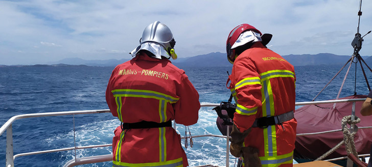 Mise en situation pour les partenaires du secours lors de l’exercice annuel ORSEC maritime. Photos ©FANC