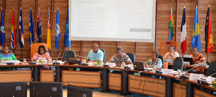 Jean-Pierre Djaïwé, membre du gouvernement en charge des questions environnementales, a eu l’honneur de lire la Déclaration de Vemööre, depuis la Communauté du Pacifique (CPS) à Nouméa.