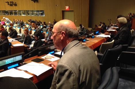 Thierry Cornaille rassurant à l’ONU