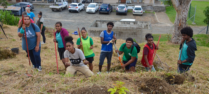 Aidés par plusieurs associations, les élèves ont planté environ 200 arbres de forêt sèche sur un site dédié du lycée et dans son arboretum.