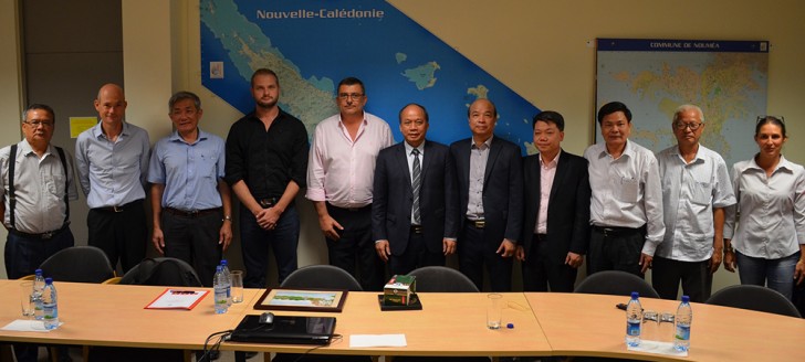 La rencontre avec la délégation vietnamienne s’est déroulée le 10 janvier en présence de Philippe Germain et de Nicolas Metzdorf, membre du gouvernement chargé de la pêche.