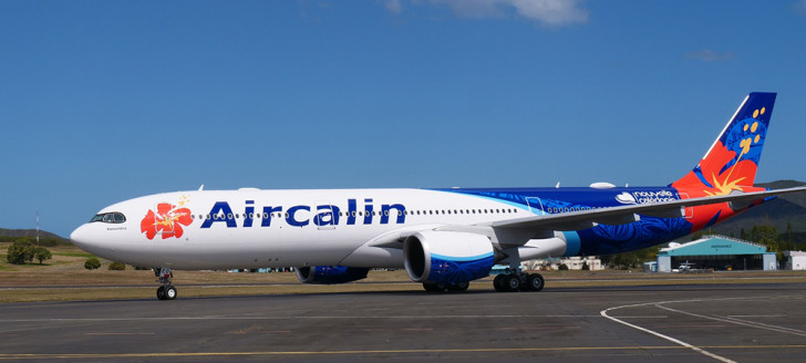 En provenance du Japon, le nouvel appareil d'Aircalin a atterri sur le tarmac de la Tontouta aux alentours de midi le mardi 6 août.