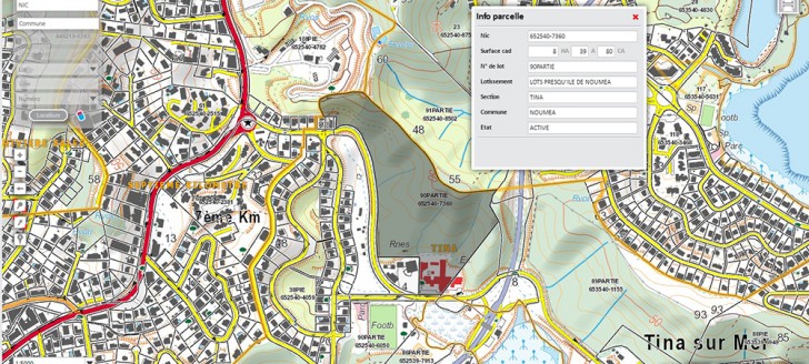 L’application cadastre.gouv.nc reçoit près de 3 000 visites par mois.