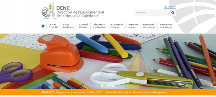 Le nouveau site Internet de la direction de l’Enseignement de la Nouvelle-Calédonie est en ligne. 