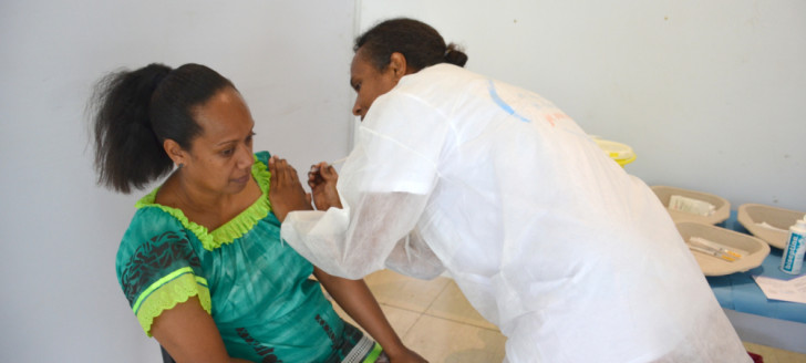 Un peu plus de 116 000 doses de vaccin contre le Covid-19 ont été administrées depuis le début de la campagne. Ici au vaccinodrome de Nouméa le 26 juin.