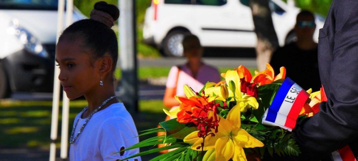 La cérémonie a rassemblé les représentants des institutions civiles et militaires et la communauté des Antilles-Guyane. ©HC988.