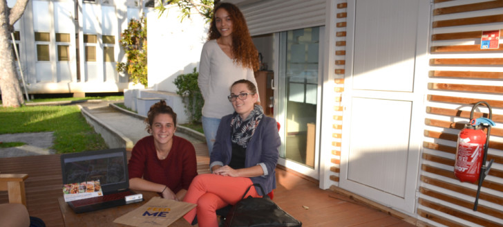 Éliza Guyaux, Laurianne Basileu-Orlando et Morgane Hiegel, les créatrices de la start-up FeedMe.