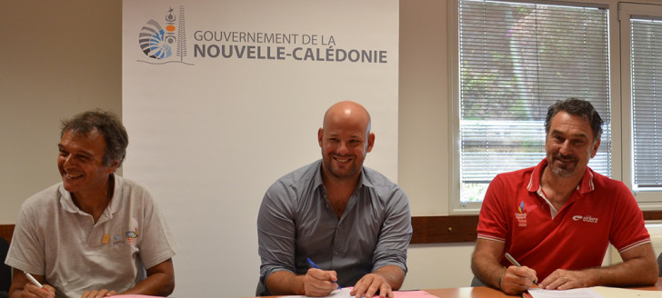 Les signataires de la convention : José Marques, Christopher Gygès et Olivier Deniaud.