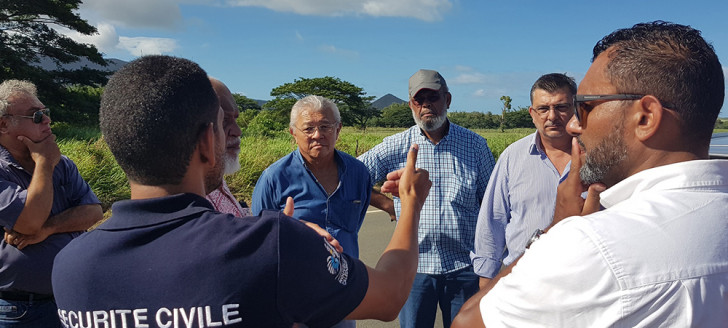 Dans la zone VKP, le président Germain a rencontré les élus, avec la DITTT et la sécurité civile, pour faire le point sur l’état des routes territoriales après le passage d’Oma.