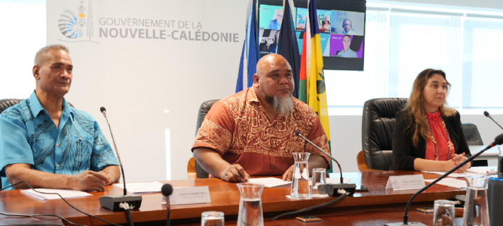 La convention a été signée au gouvernement, par visioconférence, en présence de Vaimu’a Muliava et de Sémi Taofifenua.