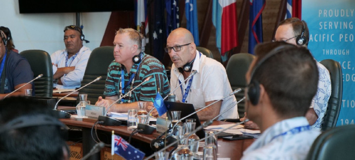 La Nouvelle-Calédonie était représentée par le chef du service du parc naturel de la mer de Corail et de la pêche du gouvernement, Manuel Ducrocq.