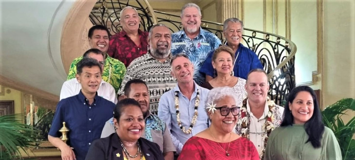 Les ministres du tourisme du Pacifique Sud réunis en conseil le 20 octobre.
