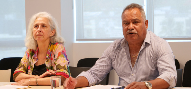 Le membre du gouvernement Samuel Hnepeun et et la directrice de la Technopole Sylvia Cornu-Mercy ont expliqué les perspectives du GIP Technopole de Nouvelle-Calédonie.