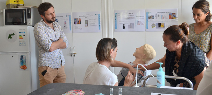 Depuis le 23 août, des sessions de formation à la vaccination contre le Covid-19 ont lieu à l’IFPSS pour les professionnels de santé volontaires.